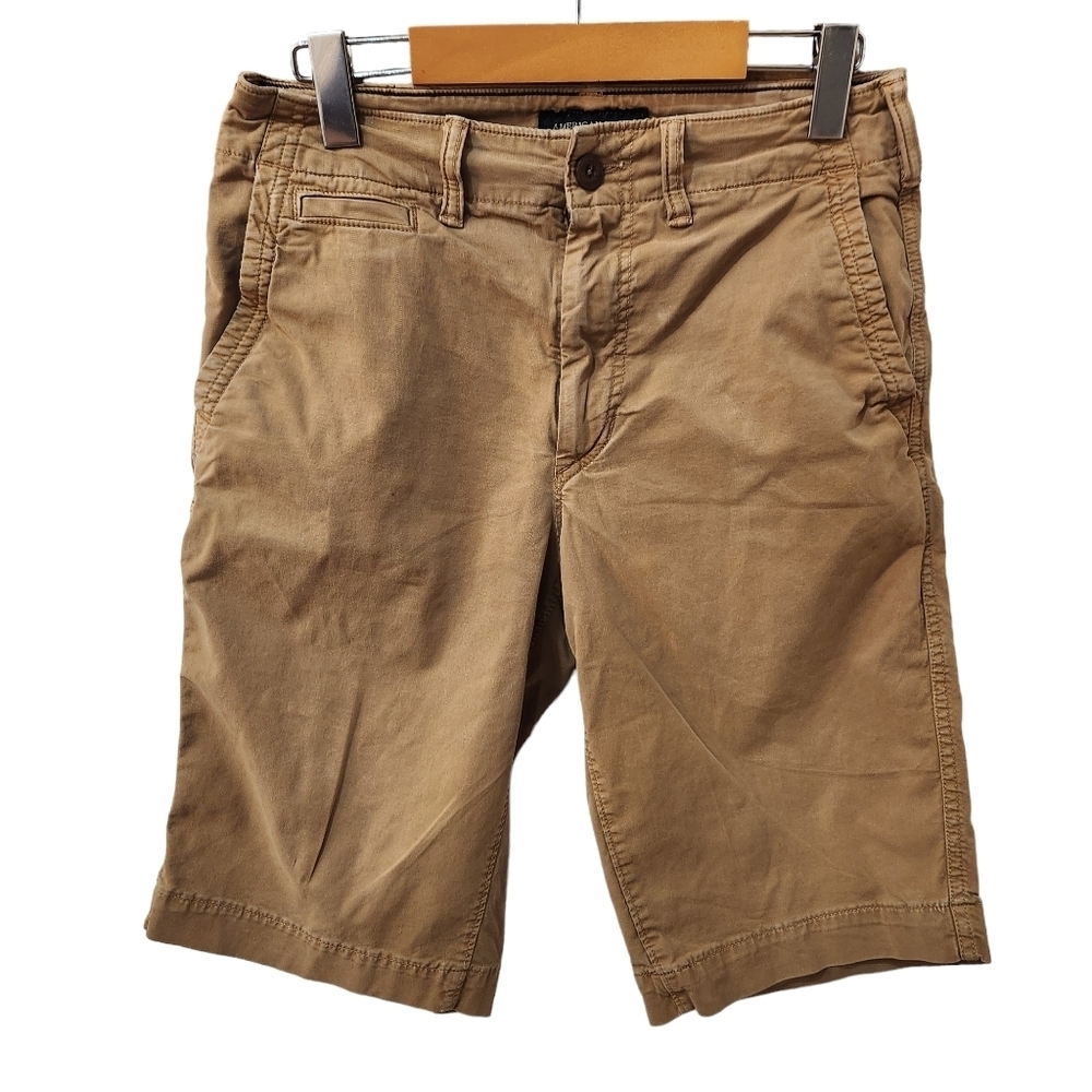 American Eagle Cargo Shorts Mens Size 28 Tan Next Level Flex Longer Length